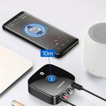 АДАПТЕР UGREEN RECEIVER BLUETOOTH MINI JACK 3,5 мм, 2 RCA + КАБЕЛЬ