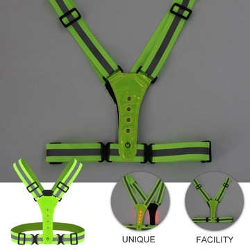 Светоотражающая светодиодная лента для мотоциклетного жилета