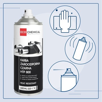 ТЕРМОСТОЙКАЯ КРАСКА ДЛЯ ВЫХЛОПА КАМИНА МАТОВАЯ ЧЕРНАЯ СПРЕЙ 400мл