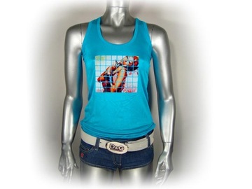 БЛУЗКА-БОКСЕР СПОРТСМЕНА ТОП ПРИНТ ФОТО ЯПОНСКИЙ