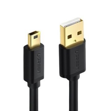 UGREEN POZŁACANY MOCNY SZYBKI KABEL PRZEWÓD MINI USB DO USB-A 480MBPS 3M