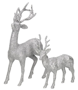 СТОЯЧАЯ ФИГУРКА ОЛЕНЯ С БЛЕСКАМИ, 13 СМ