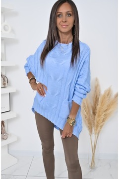 CIEPŁY GRUBY SWETEREK OVERSIZE GEMMI! WZ.2