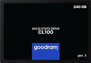 Твердотельный накопитель GOODRAM CL100 G3 2,5 дюйма, 240 ГБ, SATA-ДИСК