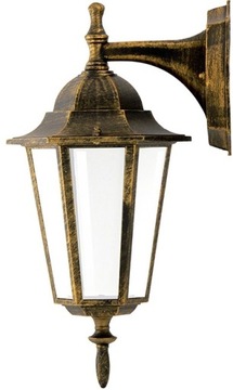 Kinkiet Ogrodowy Lampa Elewacyjna 37cm Patyna E27