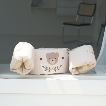 Кольца для плавания с плавающими рукавами Детский жилет для плавания с рисунком медведя