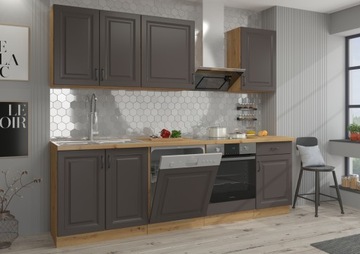 Угловой кухонный шкаф с фрезерованными фасадами SPRING