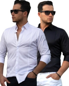 ЭЛЕГАНТНАЯ КЛАССИЧЕСКАЯ МУЖСКАЯ РУБАШКА - XXL