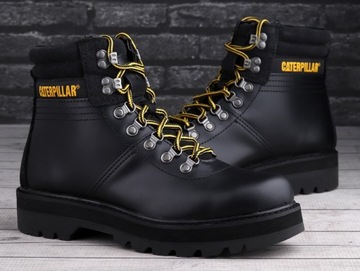 Buty męskie zimowe Caterpillar VANQUISH BLACK WYSOKIE