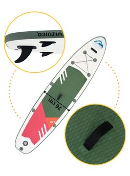SUP BOARD Надувная доска для плавания 320 см НАБОР 12 в 1 весла + насос + набор