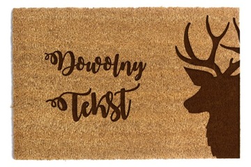 ДВЕРНОЙ КОВРИК Любая надпись, 60х90см.