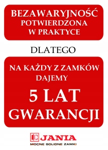 ZAMEK DRZWI DRZWIOWY BOLCOWY 18 JANIA 72/50 WKŁAD