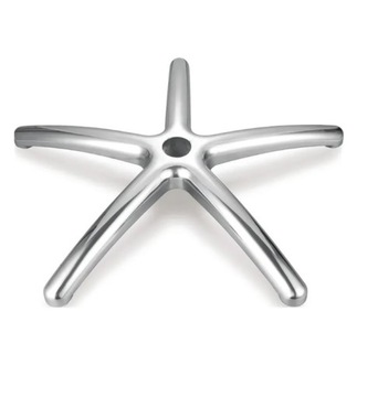 Podstawa krzyżak noga fotela obroto krzesła obr aluminium 660 mm- 5 sztuk