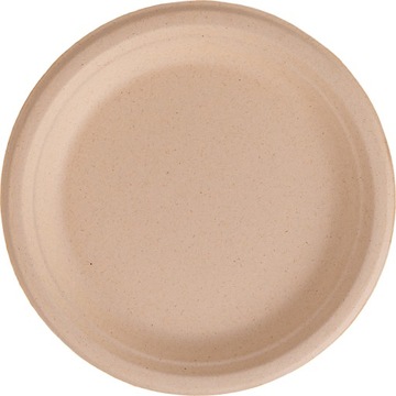 ТАРЕЛКИ ИЗ САХАРНОГО Тростника КРУГЛЫЕ ОДНОРАЗОВЫЕ БУМАЖНЫЕ ТАРЕЛКИ 23см 50x