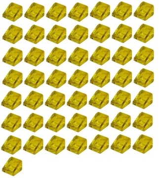 LEGO 50szt Klocek Skos serek 1x1 Trans yellow 54200 Nowy
