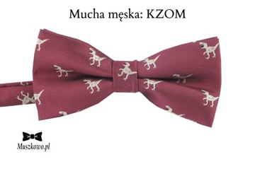 Szelki do spodni w paski i muszka męska do koszuli