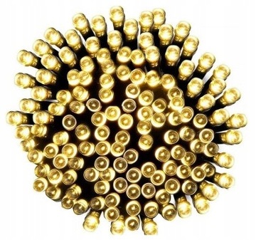 Рождественская елка, 200 светодиодов, цепочка, теплый цвет, для дома и улицы, WW 15 м