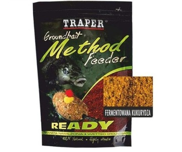 Zanęta gotowa Traper Ready Method Feeder 750 g Fermentowana kukurydza
