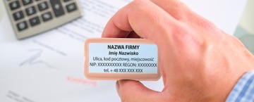 WAGRAF B3s ШТАМП ДЛЯ 6 СТРОК НАЗВАНИЕ КОМПАНИИ ОФИСНЫЙ ДИЗАЙН + ЛАСТИК