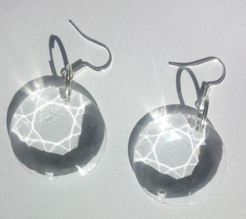 ZAWIESZKI KRYSZTAŁOWE AKRYLOWE DO FIRAN 30mm 2szt.