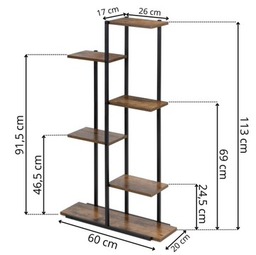 МЕТАЛЛИЧЕСКАЯ ПОДСТАВКА ДЛЯ ЦВЕТОВ ПОДСТАВКА ДЛЯ ЦВЕТОВ РАСТЕНИЯ 6 УРОВНЕЙ ПОЛКА-ЛОФТ