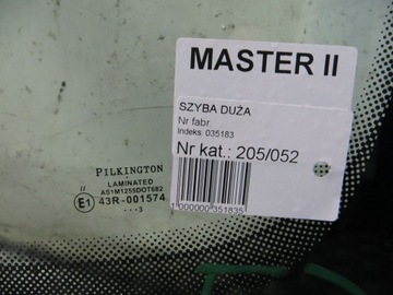 MASTER MOVANO II SKLO (OKNO) ČELNÍ 03-10