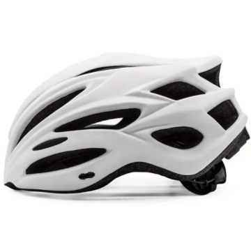 KASK ROWEROWY NA ROWER MĘSKI DAMSKI REGULOWANY WYGODNY 58-61CM L BIAŁY