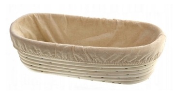 KOSZYK RATTAN FORMA DO WYRASTANIA garowania CHLEBA ciasta na chleb 32 cm