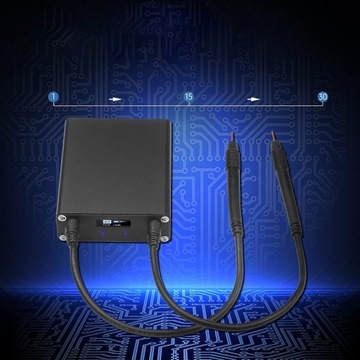 МОЩНЫЙ РУЧНОЙ АППАРАТ ДЛЯ ТОЧЕЧНОЙ СВАРКИ ДЛЯ АККУМУЛЯТОРНЫХ ЭЛЕМЕНТОВ 3000 ВТ, РЕГУЛИРУЕМЫЙ 0–650 А