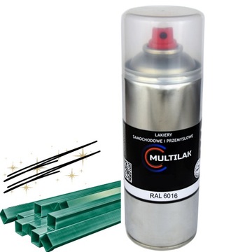 Lakier farba w sprayu do aluminium RAL 6016 Półmat