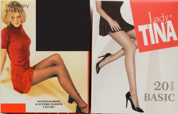 Rajstopy elastil LADY TINA r 3 czarne