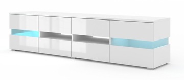 VIPER 186 Тумба под ТВ, черный матовый/дуб каменный + LED