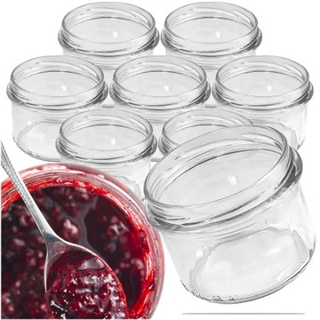Słoik Szklany Słoiczek Na Przyprawy Miód Dżem 0,235l 235ml Fi82 6z 8szt.