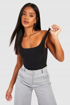 BODY NA RAMIĄCZKACH L LC82303 *BOOHOO CZARNE