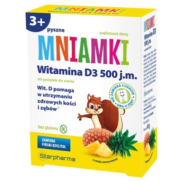 Starpharma Mniamki Witamina D3 60 pastylek