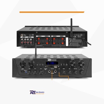 4-зонный усилитель PD 400W BT USB SD FM PILOT