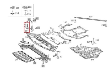 DRŽÁK MERCEDES W204 W212 W218 A2045241440 PRAVÝ