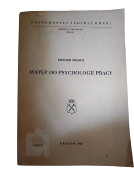 Wstęp do psychologii pracy - Franus