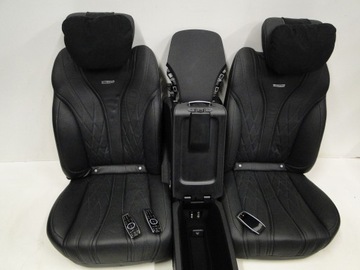MERCEDES S W222 222 ЦЕНТР 4 СИДЕНЬЯ ОБИВКА БАНК КОЖА 63 AMG