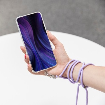 Универсальная лента/шнур для телефона, фиолетовая.