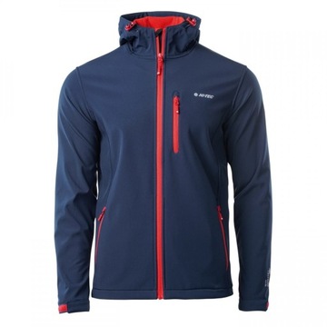 SOFTSHELL KURTKA MESKA HI-TEC CAEN GRANATOWA KURTKA SPORTOWA ROZMIAR XL