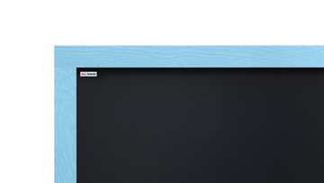 Доска для мела ЧЕРНАЯ СИНЯЯ 90х60см рамка + мел