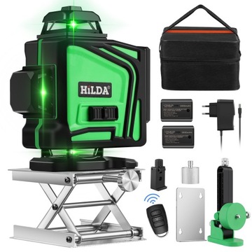 HILDA LEVEL 4D SAMOPOZIOMUJĄCY LASER KRZYŻOWY 16 LINII 2 BATERIE