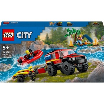 LEGO CITY 60412 ВНЕДОРОЖНАЯ ПОЖАРНАЯ МАШИНА С ЛОДКОЙ