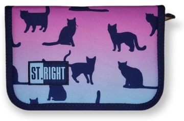 PIÓRNIK pojedynczy DWUKLAPKOWY BEZ WYPOSAŻENIA ST.RIGHT -ombre- NOCNE KOTY