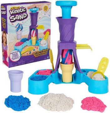 PIASEK KINETYCZNY ZESTAW KINETIC SAND MASZYNA DO LODÓW + AKCESORIA