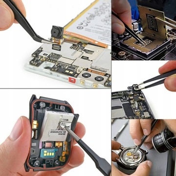 Антистатические пинцеты, 9 шт., многофункциональные