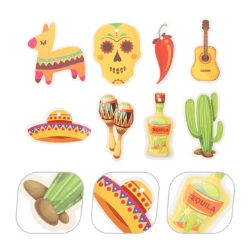 8 sztuk Cinco De Mayo Wiszące Wisiorki Kreatywne