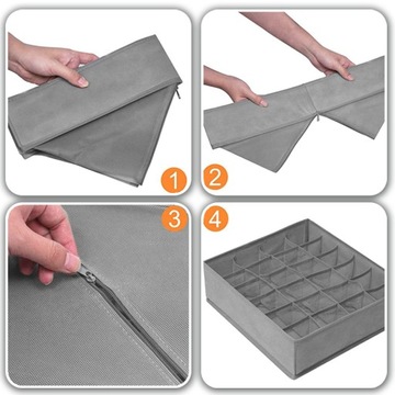 ОРГАНАЙЗЕР ДЛЯ БЕЛЬЕВОГО ЯЩИКА НОСКИ НАБОР НОСКОВ ДЛЯ ГАРДЕРОБА 4В1