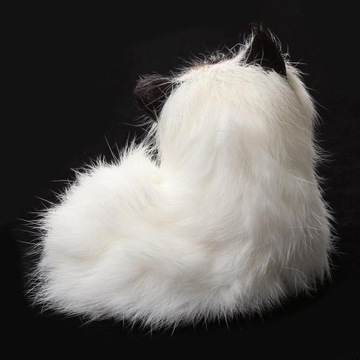 2 szt. Realistyczny kot z prawdziwego futra futrzany dom dla zwierząt